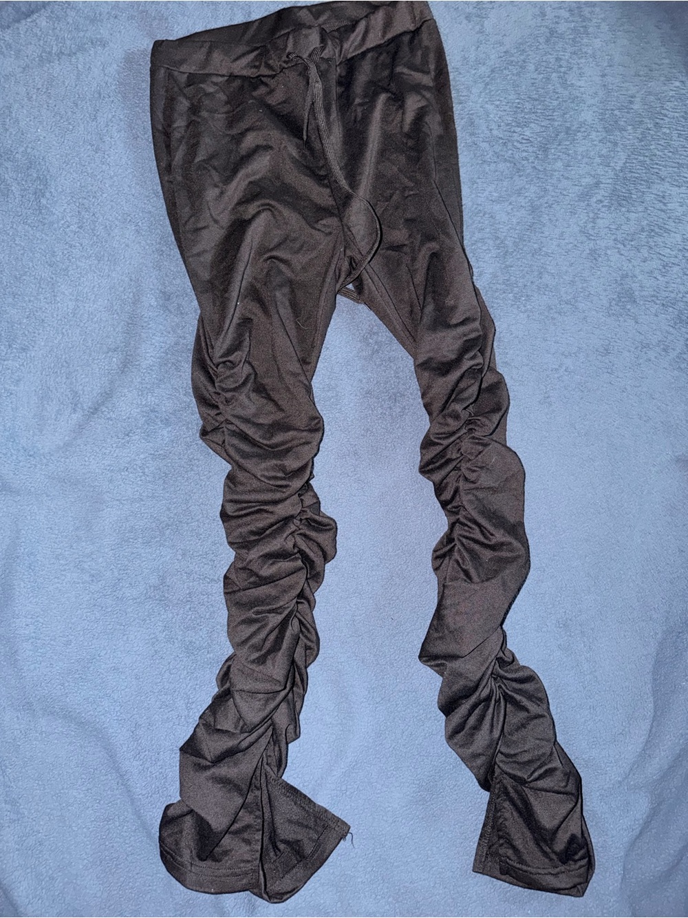 Black Womens Stacked Leggings Medium